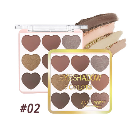 Affordable Love Holiday Makeup Set Nine Color Matte Glitter Eyeshadow Palette Waterproof Long Wear
