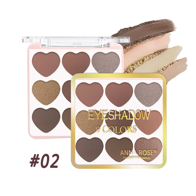 Affordable Love Holiday Makeup Set Nine Color Matte Glitter Eyeshadow Palette Waterproof Long Wear