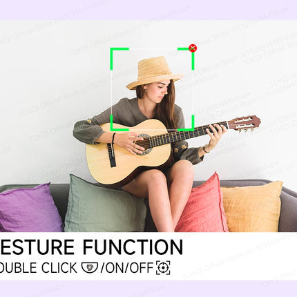 C22 AI Face Tracking Handheld Gimbal Stabiliser 360° Rotation Shoot Selfie Stick Tripod for Mobile Phone, 1/4'' Screw for Camera