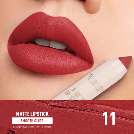 1pcs Matte Long-lasting Lipliner, Crayon Nib Design Lip Line Lip Balm Dual Use, High Color Rendering, Matte Texture Non-stick