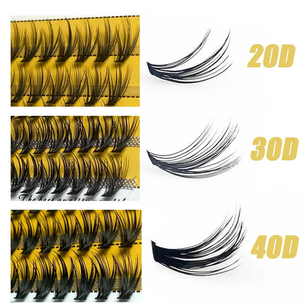 1box big capacity 60 bundles 20D eyelash extensions 0.07mm  C curl mink eyelashes Individual lashes natural style Free Shipping
