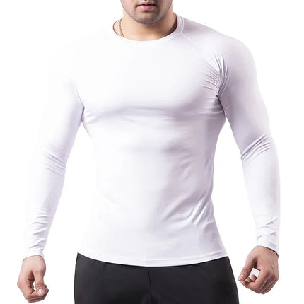 Graphic Compression Shirts for Men Athletic Quick Dry Rash Guard Stretchy Baselayers Undershirts Gym Workout Running Tshirt Tops