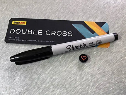 Double Cross Magic Trick Ink Vanishes Magia Magician Close Up Illusions Gimmick Mentalism Prop