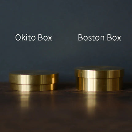 Okito Brass or Boston Box for Half Dollar Size Coin Magic Trick Coin Appear Disappear Close Up Magic Magicians Prop Accessory