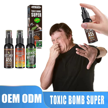 1Pc 30ML Liquid Fart Spray Can Stink Bomb Ass-Smelly Stinky Gas Crap Gag Prank Novelties Toy Joke Stink Bomb Party Supplies