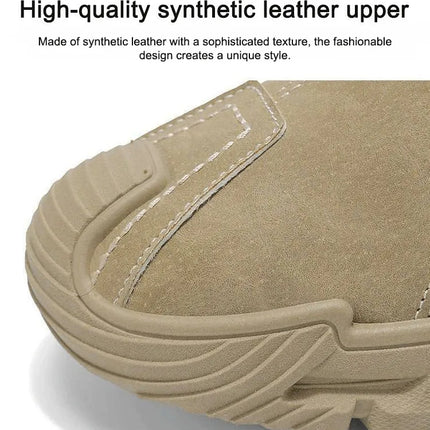 Men's Waterproof Casual Sneakers, Thick-Sole Wear-Resistant Sports Shoes, Non-Slip Comfortable Breathable, Fashionable Practical