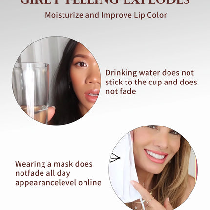 Temperature Color Changing Glitter Lipstick Waterproof Long Lasting Moisturizing Velvet Matte Lip Tint Red Pink Sexy Lips Makeup