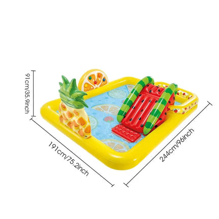New Water Slide Children Fun Lawn Water Slides Iatables Pools Ring Tosses Game For Kids Summer Slide Set Backyard Outdoor Toys