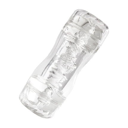 Transparent  Male Masturbator Cup Vagina Anal Soft Silicone Pussy Adult Goods Endurance Exercise Vacuum Pocket Cup for  Sex Toys