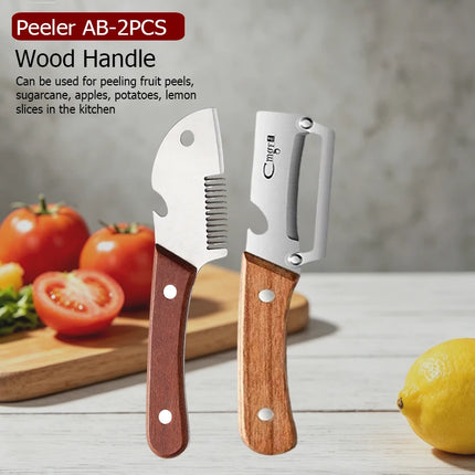 Stainless Steel 3-in-1 Kitchen Peeler Multifunction Kitchen Vegetable Peeler Fruit Slicing Knife Bottle Opener Specific Peeler
