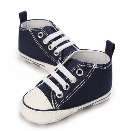 0-18 Months Newborn Baby Shoes Classic Fashion Casual Sports Shoes for Boys and Girls Non slip Soft Sole Walking Shoes