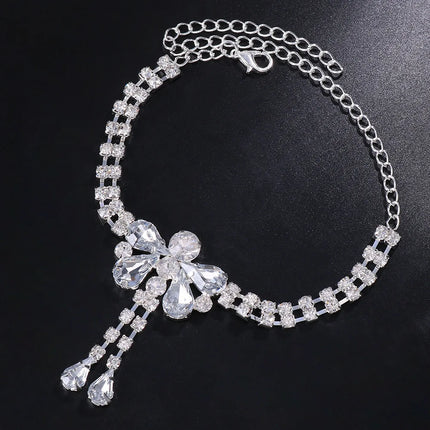 1PC women's fashion trend butterfly tassel ankle chain jewelry suitable for dates, parties, holidays, gifts