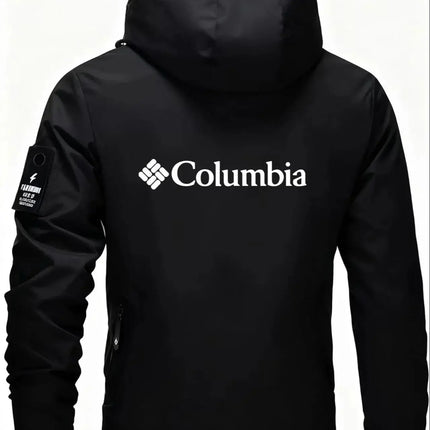 Men's windproof running jacket, lightweight and breathable hooded sports jacket, gym fitness, jogging, hiking training, outdoor