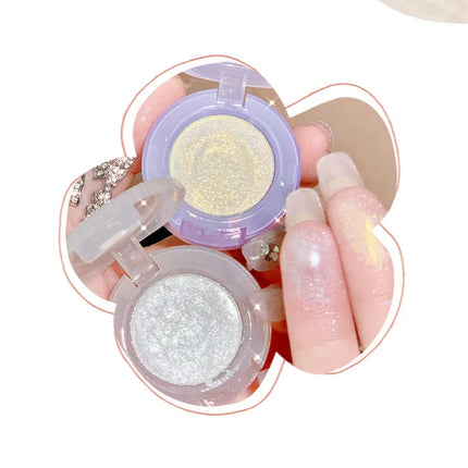 Monochrome Glitter Eyeshadow Pearlescent Highlighter Powder Makeup Diamond Eye Shadow Palette Bright Shiny Eye Makeup Cosmetics