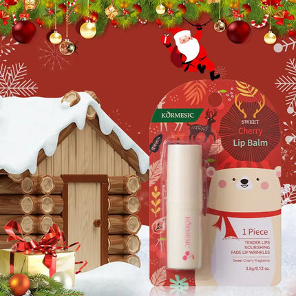 Holiday Lip Balm Smooth Moisturizing Lip Balms Christmas Gift Hydrating Tinted Lip Balm Care Christmas Lip Balms 3 Fruit Flavors