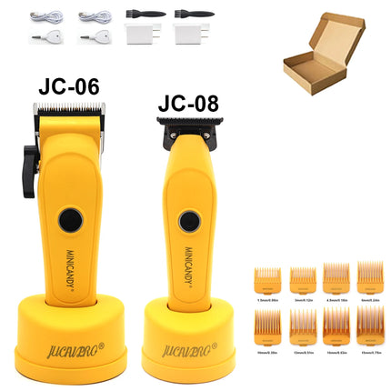 JUCAI MINICANDY JC06 Professional Hair Clipper DLC Blade 7200RPM Brushless Motor with Base Charger 3200mAh Hair Cutting Machine