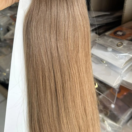 ZZHAIR 100% Human Hair Extensions 16"-26" Machine Made Remy Hair Weft Weaving 100g/Pcs Straight Natural Silk Non-clips