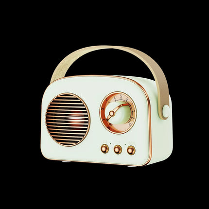 Mini Vintage Bluetooth Speaker Wireless Hifi Sound Bluetooth Soundbar Handsfree Call MP3 Music Player Support TF Card USB AUX