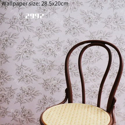 Doll House Wallpaper Background Board Sticker Photo Scenery Wallpaper Miniature Rement Doll Accessories Colorful Wallpaper