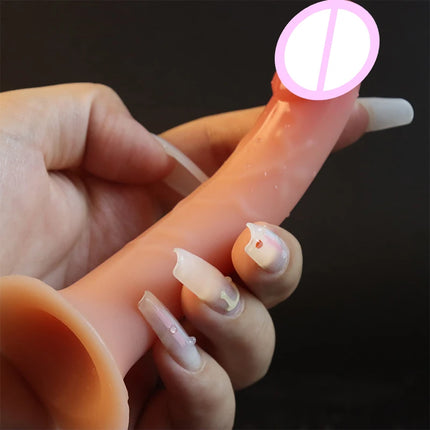 Cheap 4 Sizes Realistic  Silicone Dildo Women Erotic Anal Sex Toys Gay Soft Clitoris Vaginal Masturbators Penis Suction Cup Dick