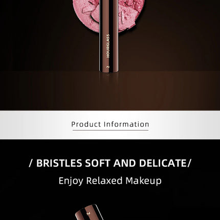 Hourglass Makeup Brush- No.2 Foundation/ Blush Brush Soft and Skin-friendly Fiber Hair Fashion Design Single Face Brush