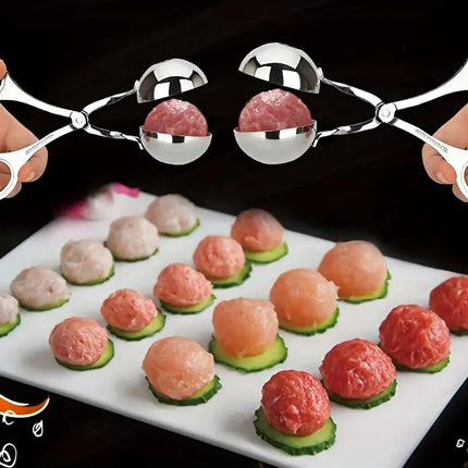 304 Stainless Steel Meatball Maker Kitchen Gadget Baller - Easy to Use Meat Ball Maker for Perfectly Shaped Meatballs