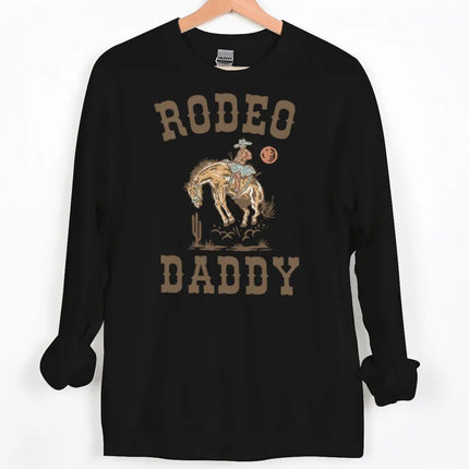 Vintage Cowboy Style Couple Matching Clothing "Rodeo Daddy/Mama" Crewneck Long Sleeve Women Men Husband Wife Sweatshirts