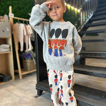 Children's Spring Autumn Hoodie Cartoon Print Unisex Sweatshirt European Style Top for Boys And Girls