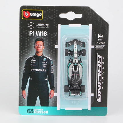 Bburago 1:64 2025 F1 Alloy Car Model SF25 RB21 W16 MCL39 Red Bull Mercedes Ferrari McLaren Formula Racing Diecast Toy