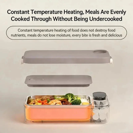New USB Electric Lunch Box 900ml Portable Insulated Electric Lunch Box Is Suitable For Adult Office School Travel.