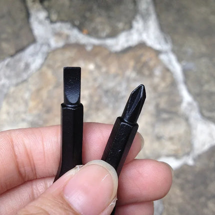New Portable Screwdriver Outdoor EDC Key Chain Portable Multifunctional Flat Head Screwdriver Cross Key Ring Wholesale