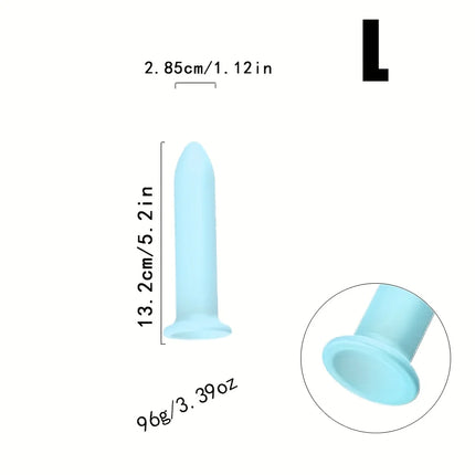 Soft Silicone Training Set with Strong Suction Base, Multi-Size XS–XL, Silicone material Flexible Material for Adults
