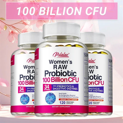 Raw Probiotics for Women - For Gut Health, Bloating Relief, Probiotics Nourish Digestion, Digestive Health