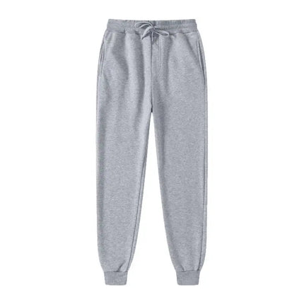 2026 Men's New Casual Sports Pants Fashion Solid Color Loose Pants Street Wear Autumn/Winter Slow Running Fitness Pants