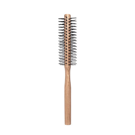 1 wooden handle curling brush nylon circular hair comb curling brush professional salon styling tool Special for real hair wigs