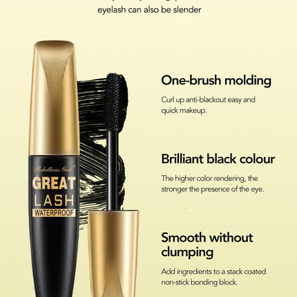 Rebellious Girl 24Hour Mascara 10ml, Long-Lasting Wear, Smudge-Proof, Volumizing Lash, Waterproof, Eye Makeup Essential