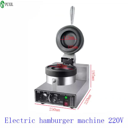 Electric Burger Machine 1300W Panini Press Non stick Coating Burger Machine Burger Machine Baking Machine