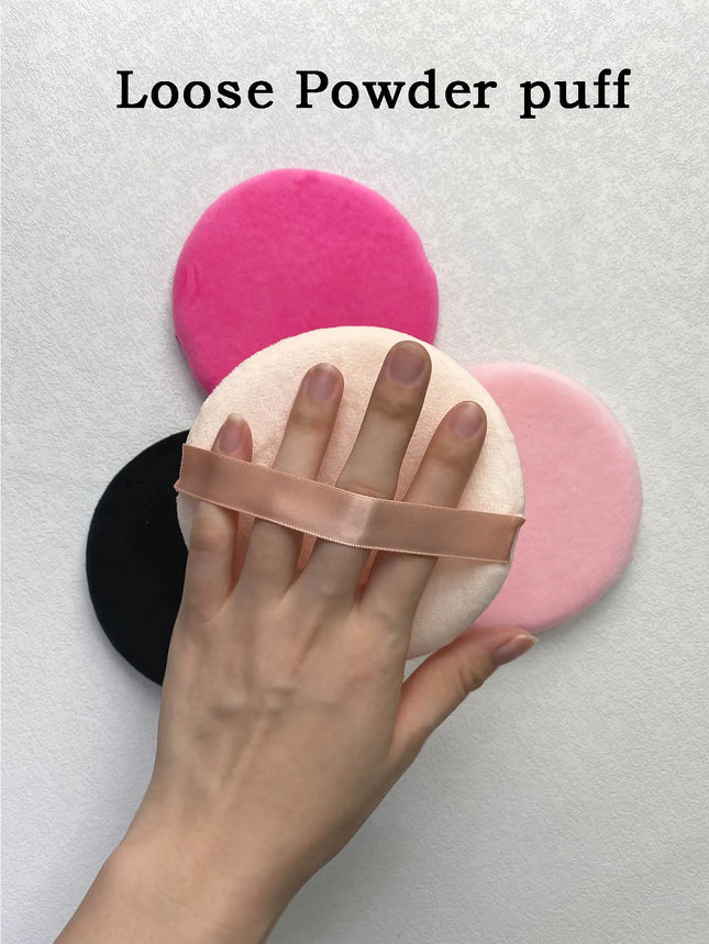4pcs Add a large makeup sponge powder puff for a soft face