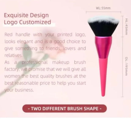Powder Brush Multi-Use - Hypoallergenic Makeup & Nail Art Tool, Soft Synthetic Fibers for Loose Powder/Glitter Application﻿
