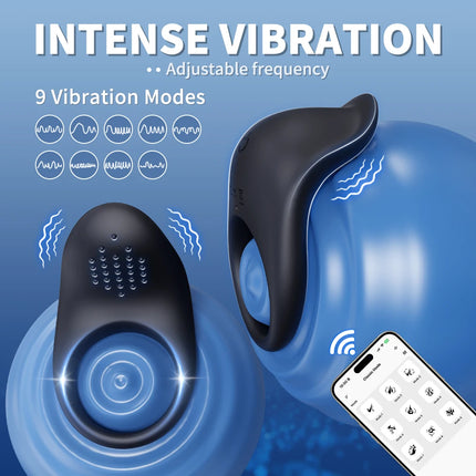 Powerful Vibrator Cock Ring for Men Delay Ejaculation Penis Ring Sex Toys Lock Penisring Cockring Adult Male Sex Supplies 18+