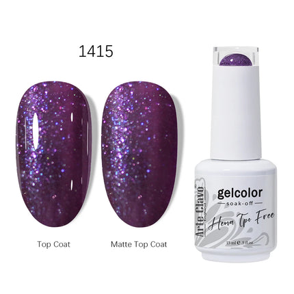Arte Clavo HEMA TPO FREE Gel Nail Polish 15ML Long Lasting For Manicure Semi Permanent Nail Art UV LED Gel Varnish Nail Supplies