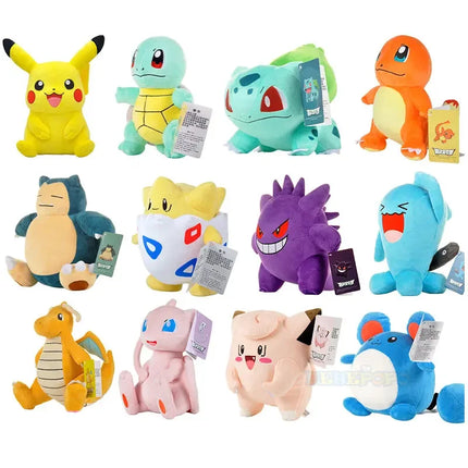 24cm Pokemon Gengar Plush Toy Soft Cute Cartoon Pikachu Stuffed Doll Birthday Gift Peluche Pokemon Collection
