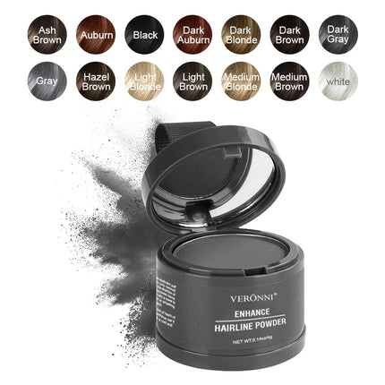 VERONNI Hairline Powder Hairline Shadow Powder Makeup Hair Concealer Forehead Filling Natural Cover Unisex Hair Loss Product