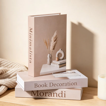 Morandi Decorative Book Open Luxury Fake Book Storage Box Home Decor Matisse Boho Bauhaus Coffee Table Shelf Interior Decoration
