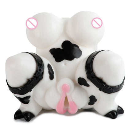 YOCY Fantasy Cow Male Masturbator Realistic Vagina Penis Stroker Massager Sexy Pocket Pussy Silicone Adult Sex Toys For Men