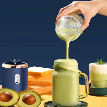 Portable Fruit Juice Blenders Summer Personal Electric Mini Bottle Home Usb 6 Blades Double Cup Juicer Machine For Kitchen