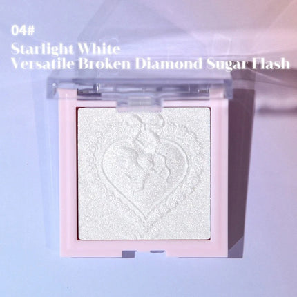 Love Angel High Gloss Powder Highlighter Makeup Palette Peach Fairy Glitter Body Bronzer Highlight Contour Illuminator Makeup
