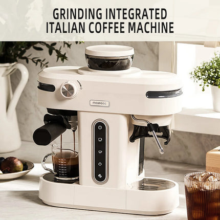 Mcilpoog AC510 19Bar Semi Automatic Coffee Espresso Machine With Grinder & Steam Wand Espresso Maker