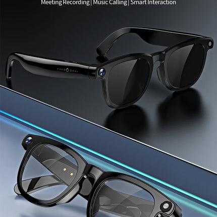 2 in1 4K Smart AI Glasses 800W pixel AI Shooting Camera HD Photo Video Voice Call Translation Waterproof Bluetooth AI Glasses