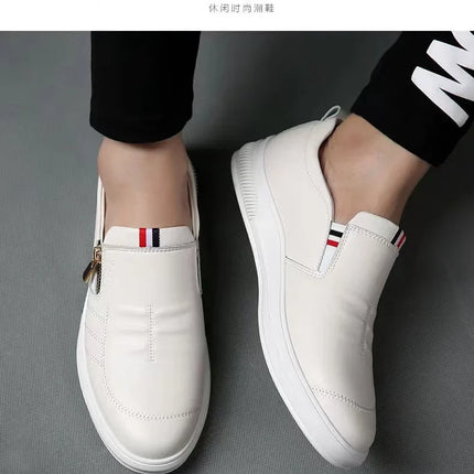 Casual Leather Shoes Men Loafers Trend Brand Business Shoes Autumn Slip on Flat Man Sneakes Comfortable Moccasins Zapatos Hombre